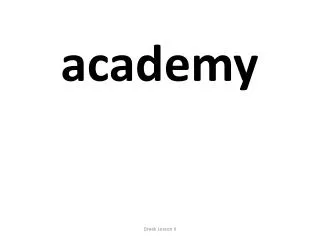 academy