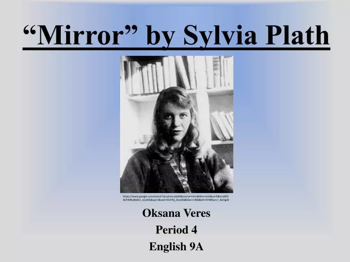 mirror by sylvia plath