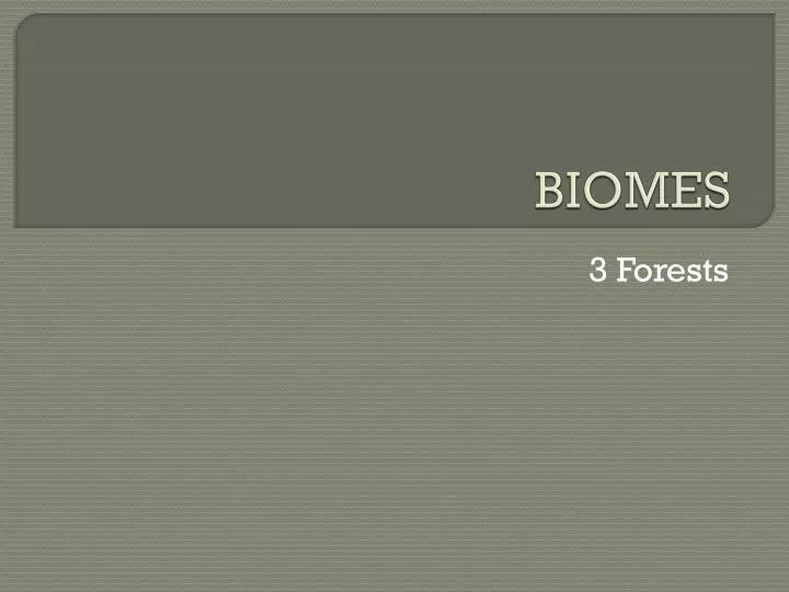 biomes