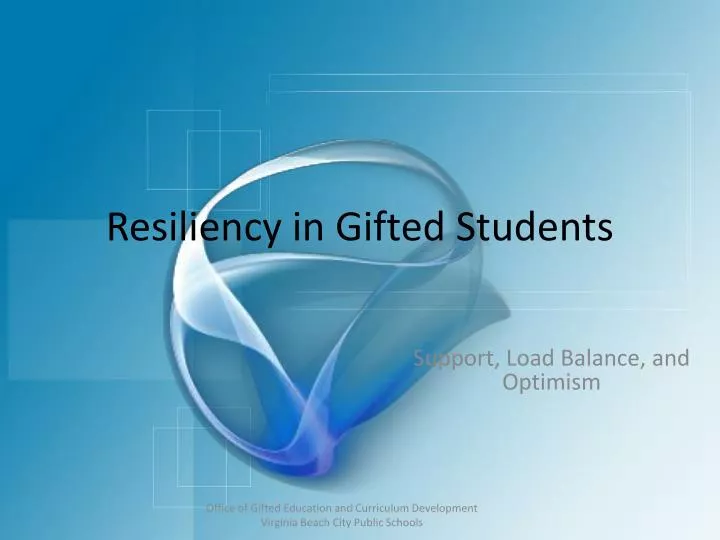 resiliency in gifted students