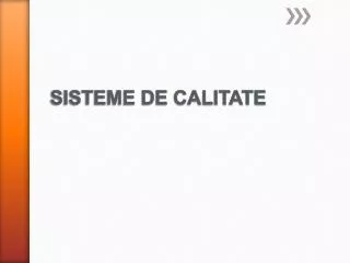 sisteme de calitate