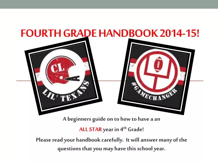fourth grade handbook 2014 15