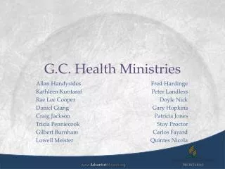 G.C. Health Ministries