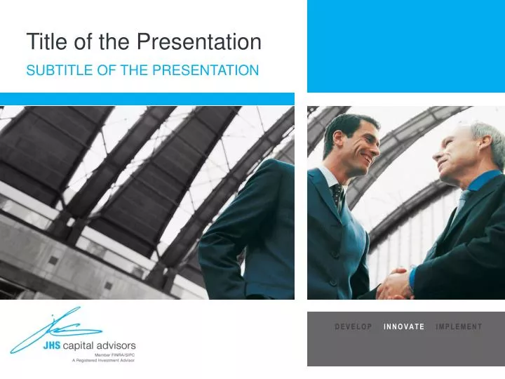 title of the presentation