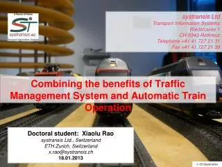 Combining the benefits of Traffic Management System and Automatic Train Operation