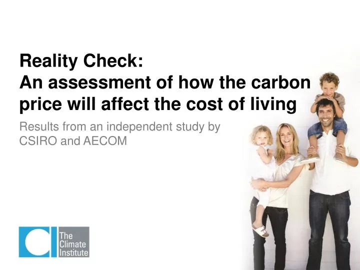 reality check an assessment of how the carbon price will affect the cost of living