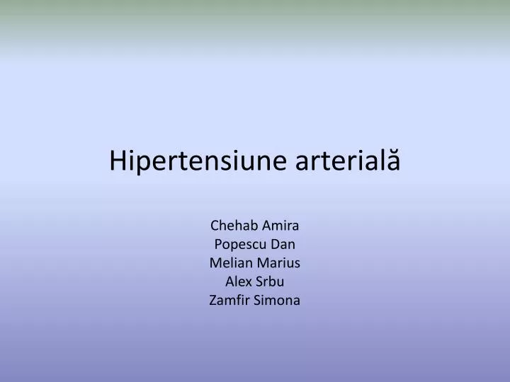 hipertensiune arterial