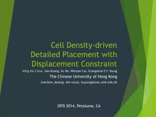 Cell Density-driven Detailed Placement with Displacement Constraint