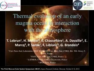 Thermal evolution of an early magma ocean in interaction with the atmosphere