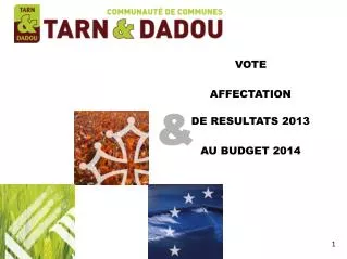 VOTE AFFECTATION DE RESULTATS 2013 AU BUDGET 2014