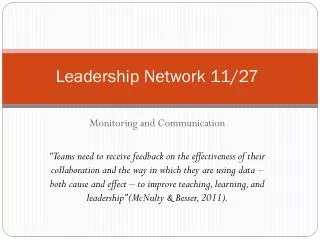 Leadership Network 11/27