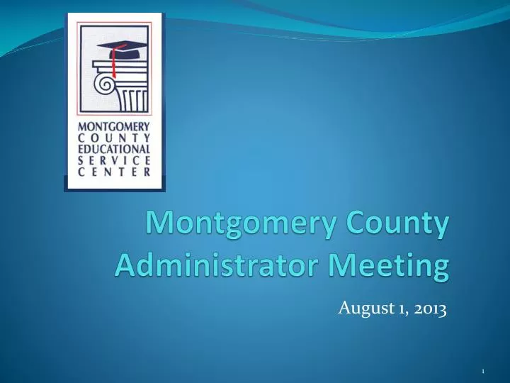 montgomery county administrator meeting