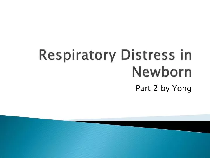 respiratory distress in newborn