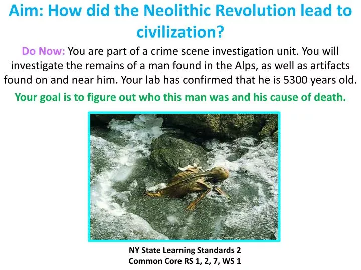 aim how did the neolithic revolution lead to civilization