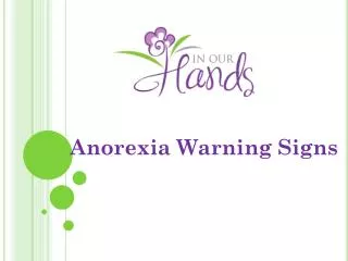 Anorexia Warning Signs