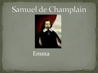 Samuel de Champlain