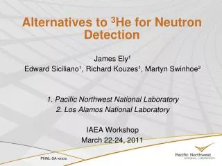 Alternatives to 3 He for Neutron Detection