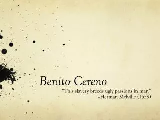 Benito Cereno