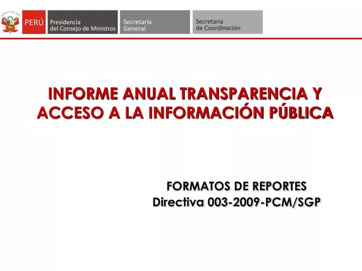 informe anual transparencia y acceso a la informaci n p blica