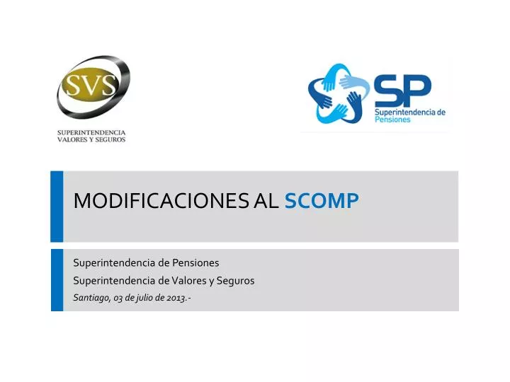 modificaciones al scomp