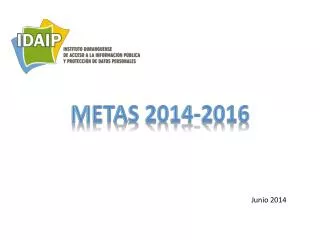 METAS 2014-2016