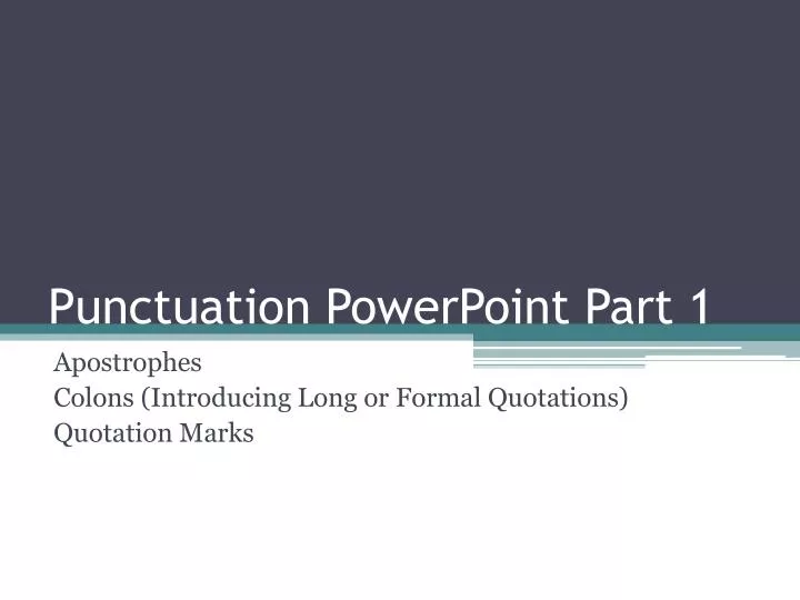 punctuation powerpoint part 1