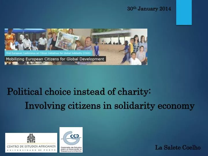 political choice instead of charity involving citizens in solidarity economy