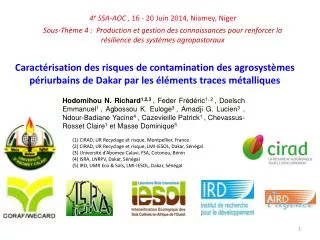 4 e SSA-AOC , 16 - 20 Juin 2014, Niamey, Niger