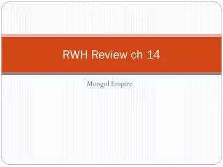 RWH Review ch 14
