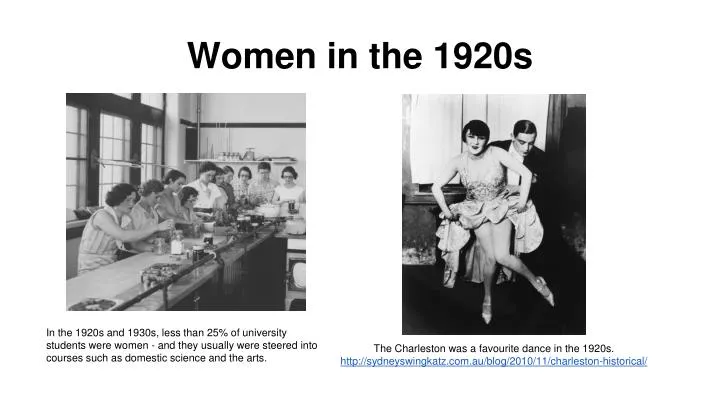 women in the 1920s