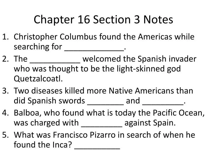 chapter 16 section 3 notes