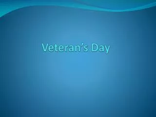 veteran s day