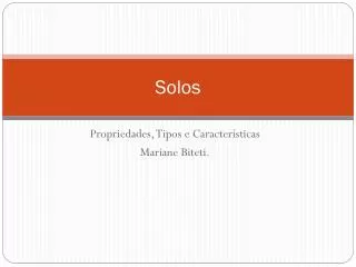 solos
