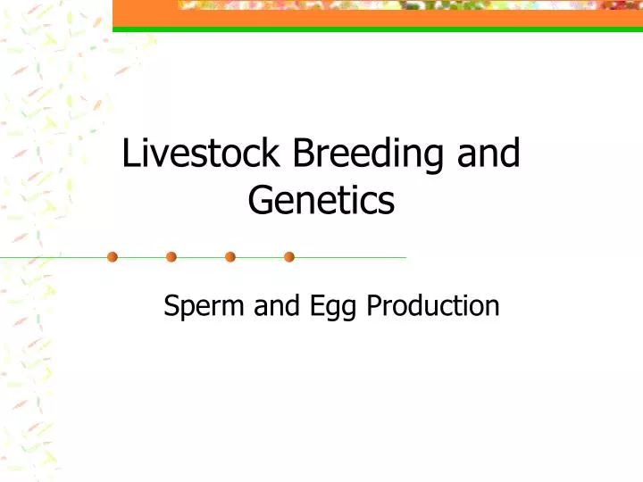livestock breeding and genetics