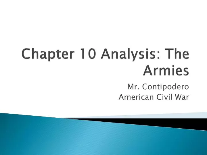 chapter 10 analysis the armies