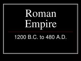 roman empire