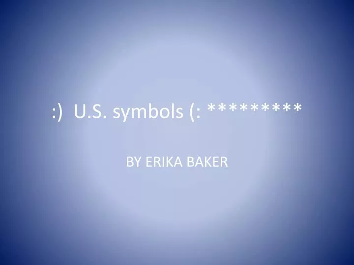 u s symbols