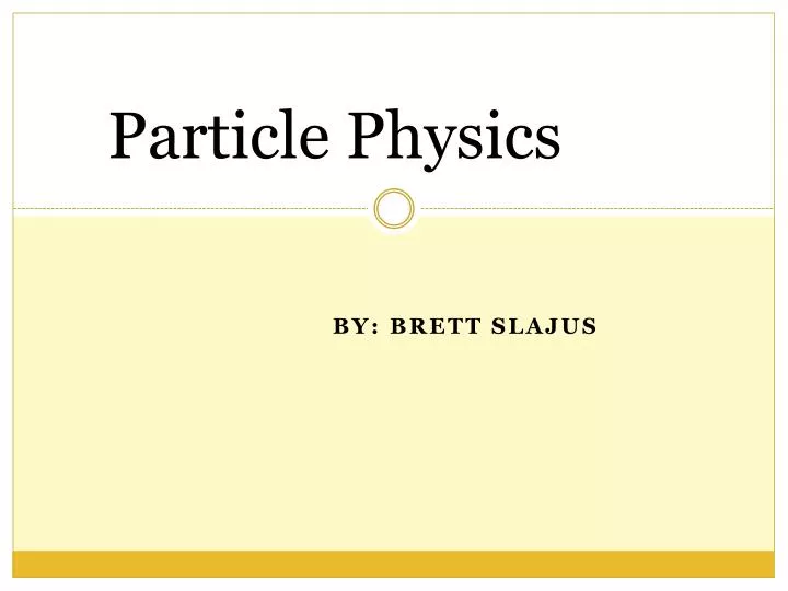 particle physics