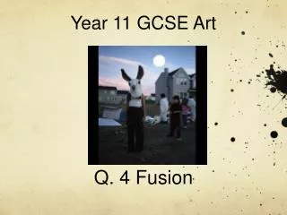 Year 11 GCSE Art