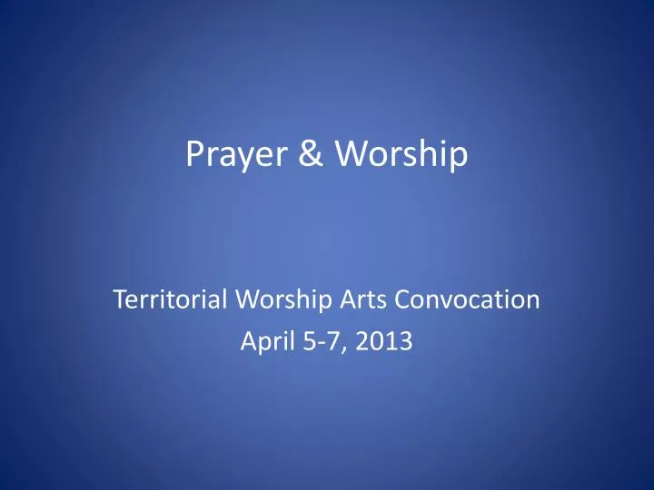 prayer worship