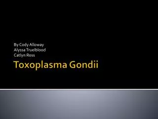 Toxoplasma Gondii