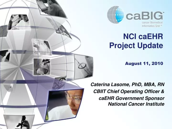 nci caehr project update august 11 2010