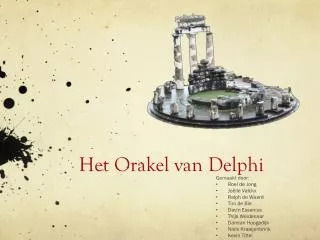 het orakel van delphi