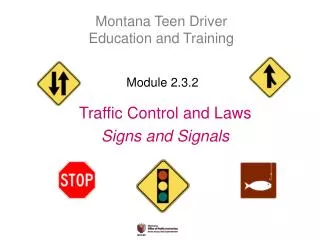 Traffic Control and Laws Signs and Signals