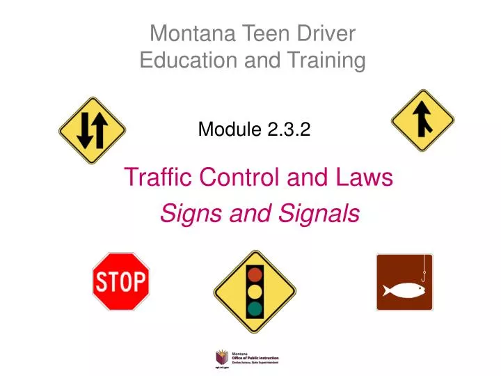 traffic control and laws signs and signals