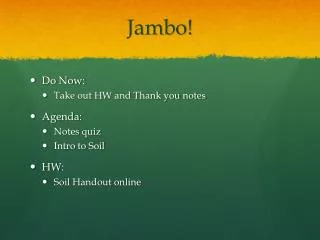 Jambo !