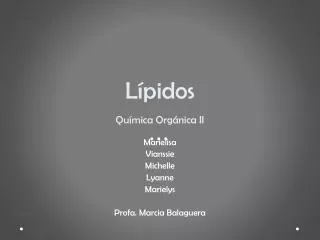 l pidos qu mica org nica ii