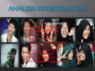 analisis kekritisan das