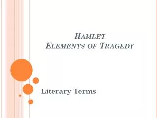 hamlet elements of tragedy