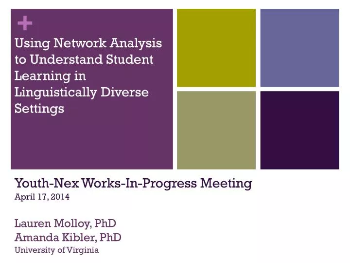 using network analysis to understand student learning in linguistically diverse settings